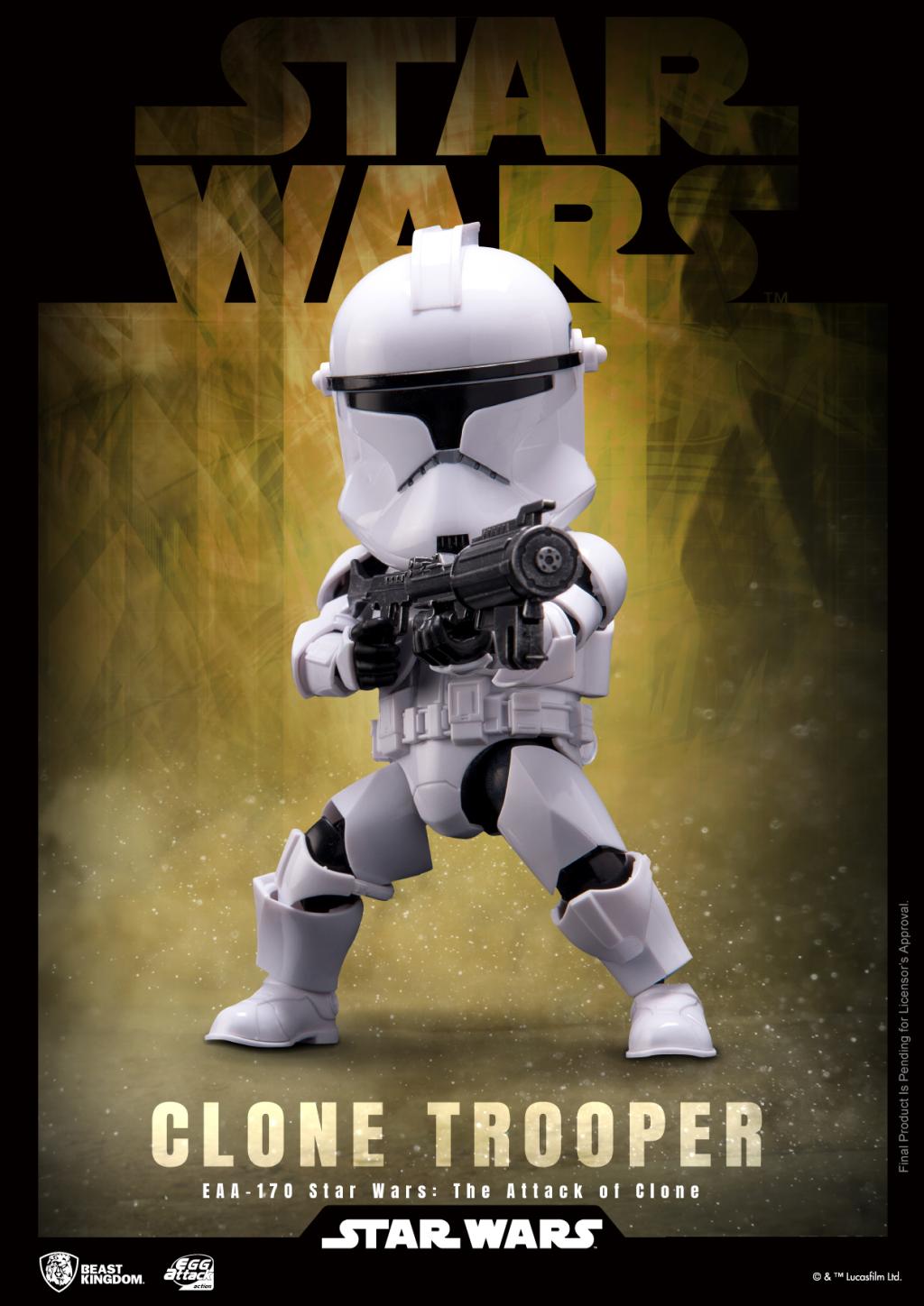 STAR WARS - Soldat Clone - Figurine Egg Attack Action 16.5cm