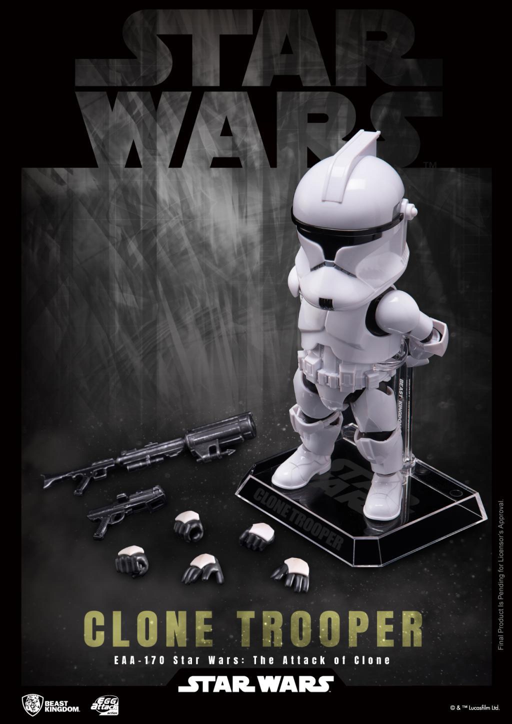 STAR WARS - Soldat Clone - Figurine Egg Attack Action 16.5cm