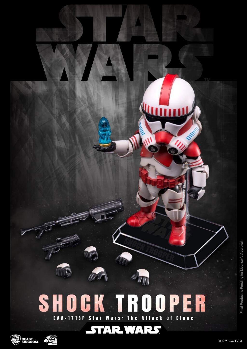 STAR WARS - Shock Trooper - Figurine Egg Attack Action 16.5cm
