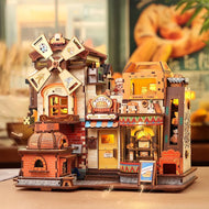 BOOK NOOK KIT - DIY - Boulangerie - 576pc + Eclairage LED