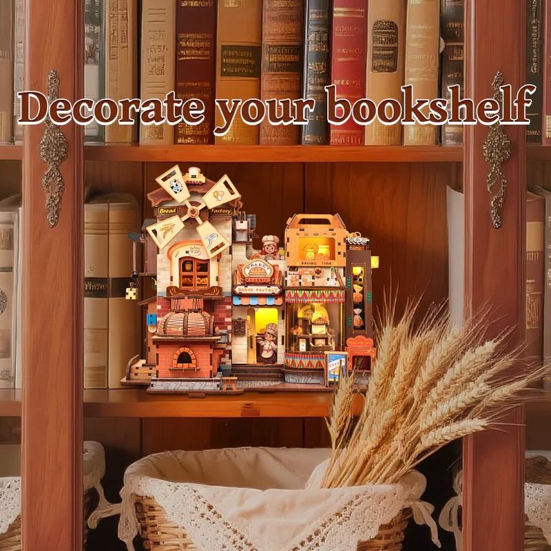 BOOK NOOK KIT - DIY - Boulangerie - 576pc + Eclairage LED