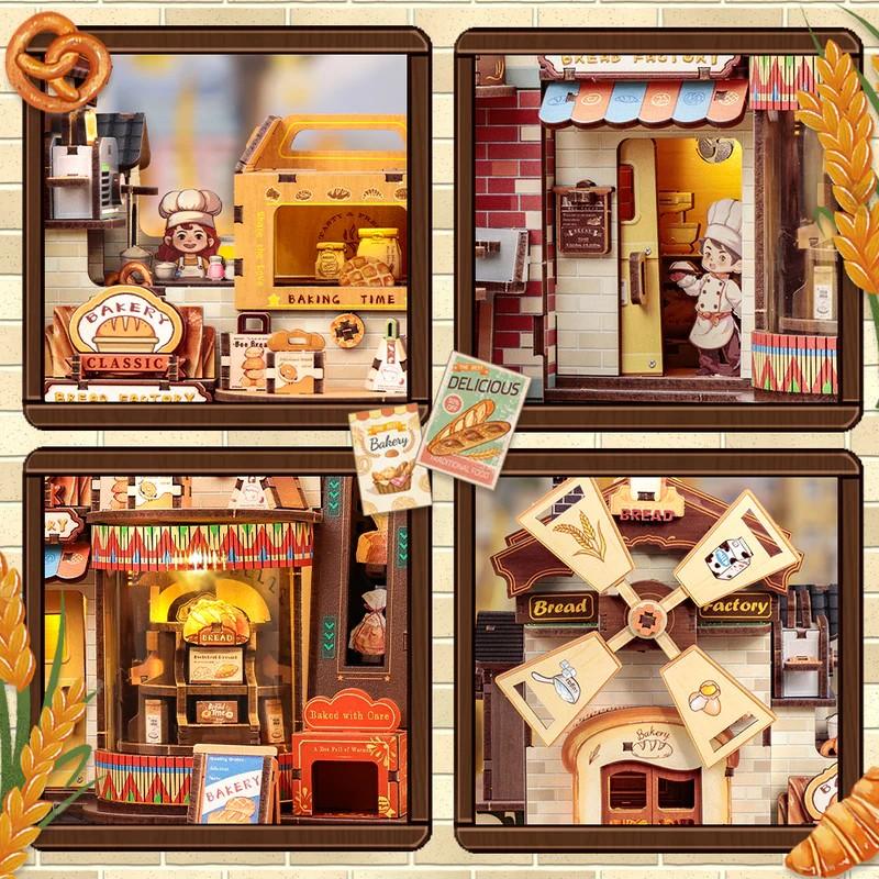BOOK NOOK KIT - DIY - Boulangerie - 576pc + Eclairage LED