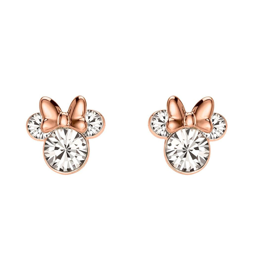 MINNIE - 1 Paire de Clous d'Oreilles - Laiton Argent Plaqué