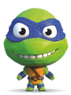 LES TORTUES NINJAS - Leonardo - Figurine Elastikorps 10cm