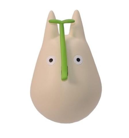 MON VOISIN TOTORO - Totoro Blanc avec feuille - Figurine Culbuto 4.9cm