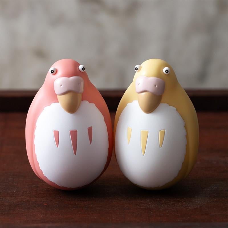 LE GARCON ET LE HERON - Perruches Rouge & Jaune - 2 Figurine 7.6cm