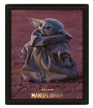 STAR WARS - The Mandalorian Grogu - Poster lenticulaire 3D 26x20cm