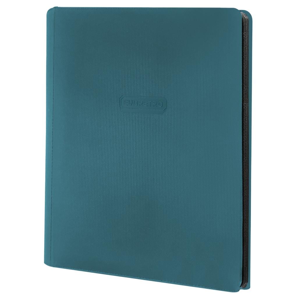 EVORETRO - Regular card binder with zipper 3x3 - Blue