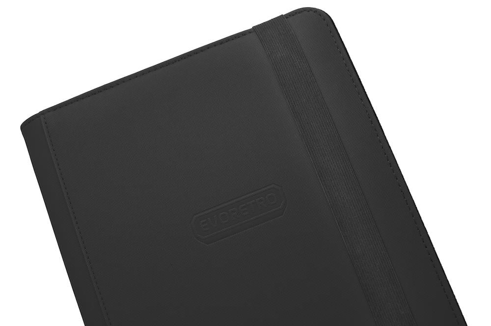 EVORETRO - Classeur cartes rég. 9 poches 360 cartes a/ élastique Noir