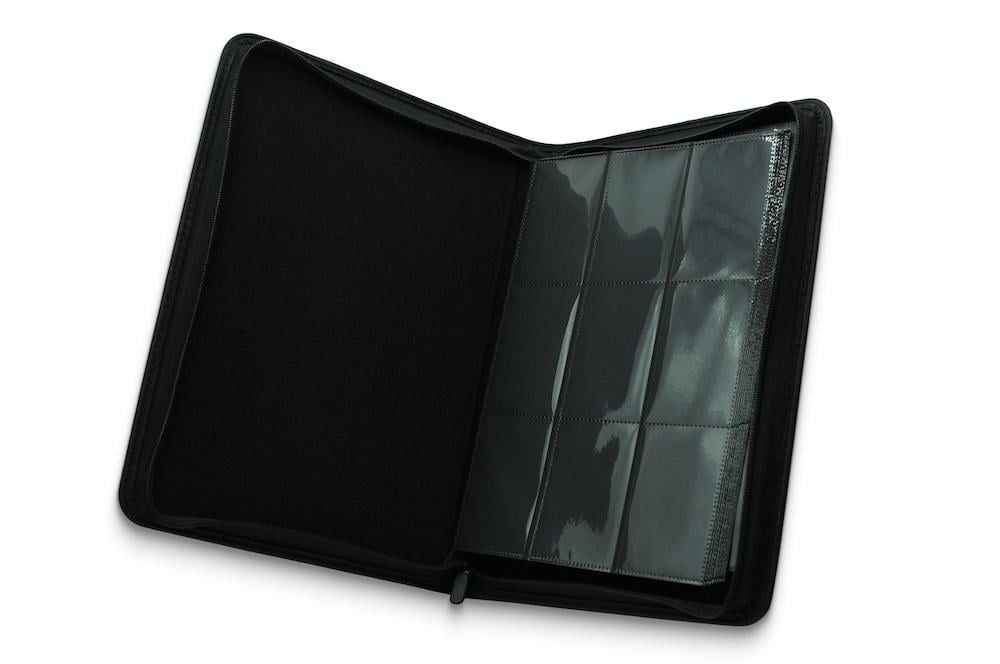 EVORETRO - Classeur cartes rég. 9 poches 360 cartes a/ élastique Noir