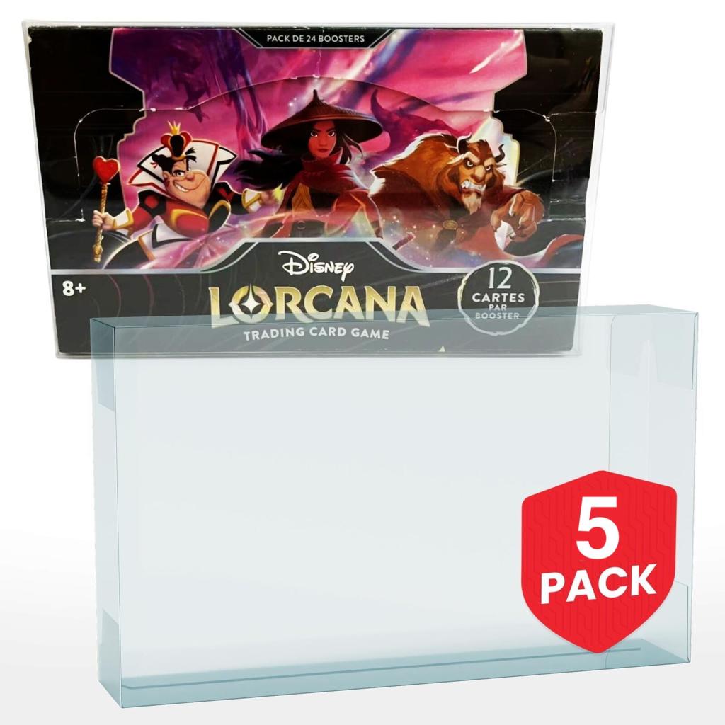 EVORETRO - Protector for Lorcana 24 pack booster pack of 5