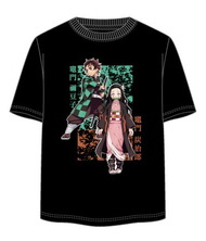 DEMON SLAYER - Tanjiro & Nezuko - T-Shirt Unisex Noir (XL)