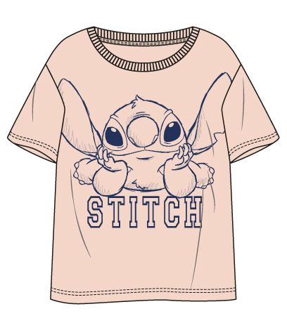 LILO & STITCH - Stitch - T-Shirt Unisex Rose (XL)