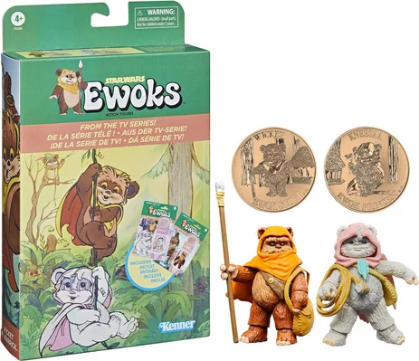 STAR WARS - Wicket et Kneesa - Figurine Vintage Collection 10cm