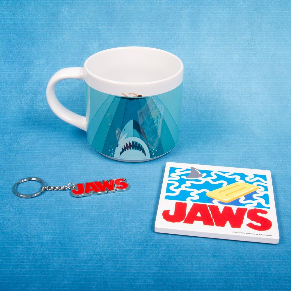 LES DENTS DE LA MER - Pack Cadeau - Mug 250ml+ Sous-Verre + Porte-Clés