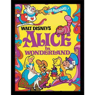 ALICE AU PAYS DES MERVEILLES - 1974 - Impression encadrée 30x40cm