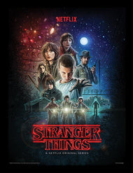 STRANGER THINGS - One Sheet - Impression encadrée 30x40cm