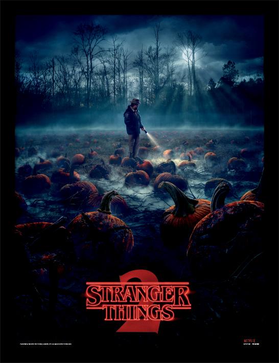 STRANGER THINGS - Pumpkin Patch - Impression encadrée 30x40cm
