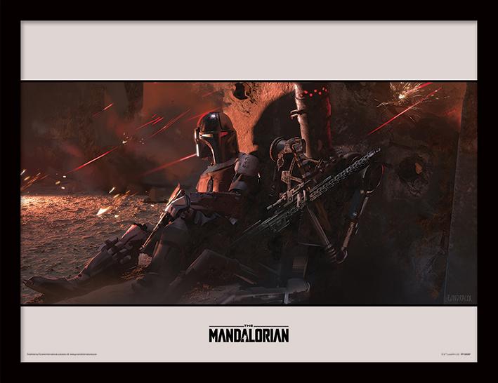 STAR WARS - The Mandalorian : Cover - Impression encadrée 30x40cm