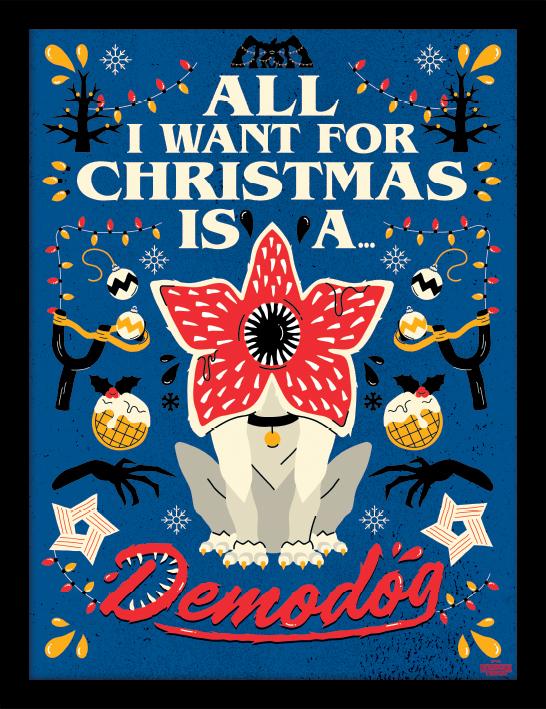 STRANGER THINGS - All I want for Chris.. - Impression encadrée 30x40cm