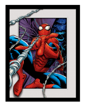SPIDER-MAN - Swinging - Impression encadrée 30x40cm