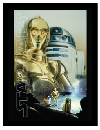 STAR WARS - Droids Key Art - Impression encadrée 30x40cm
