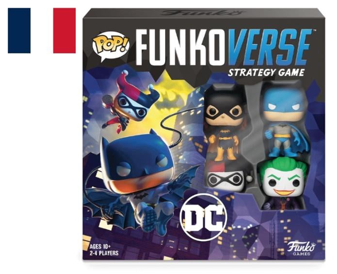 DC COMICS - Funkoverse 100 4-Pack - Jeu de Base FR