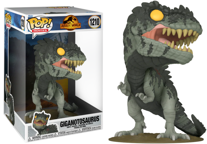 JURASSIC WORLD DOMINION - POP JUMBO 10" N° 1210 - Giganotosaurus