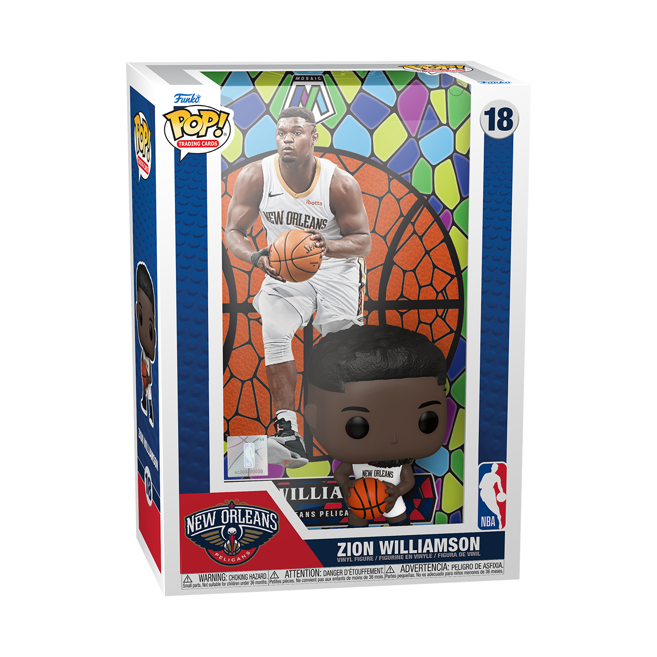NBA - POP Trading Cards N° 18 - Zion Williamson (Mosaic)