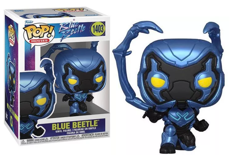 BLUE BEETLE - POP Movies N° 1403 - Blue Beetle avec Chase
