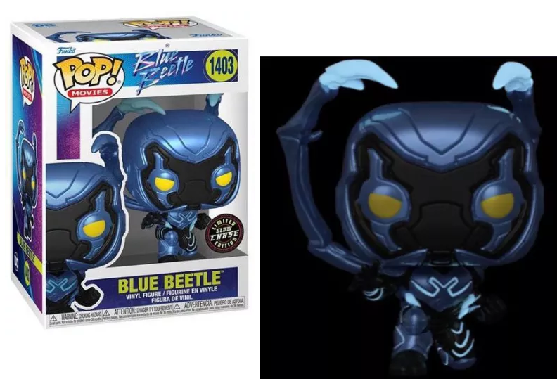 BLUE BEETLE - POP Movies N° 1403 - Blue Beetle avec Chase