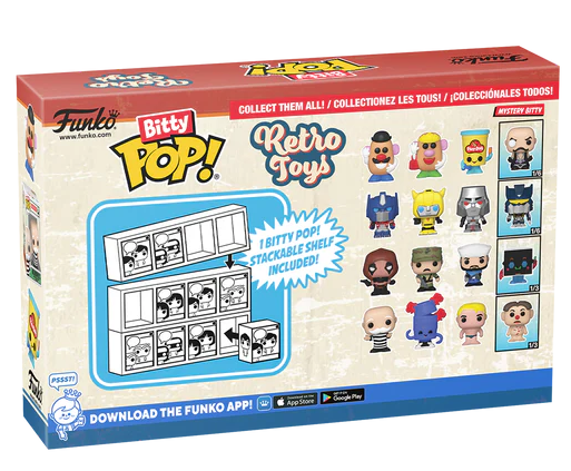 RETRO TOYS - Bitty Pop 4 Pack 2.5cm - Mr Potato Head