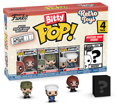 RETRO TOYS - Bitty Pop 4 Pack 2.5cm - GI Joe
