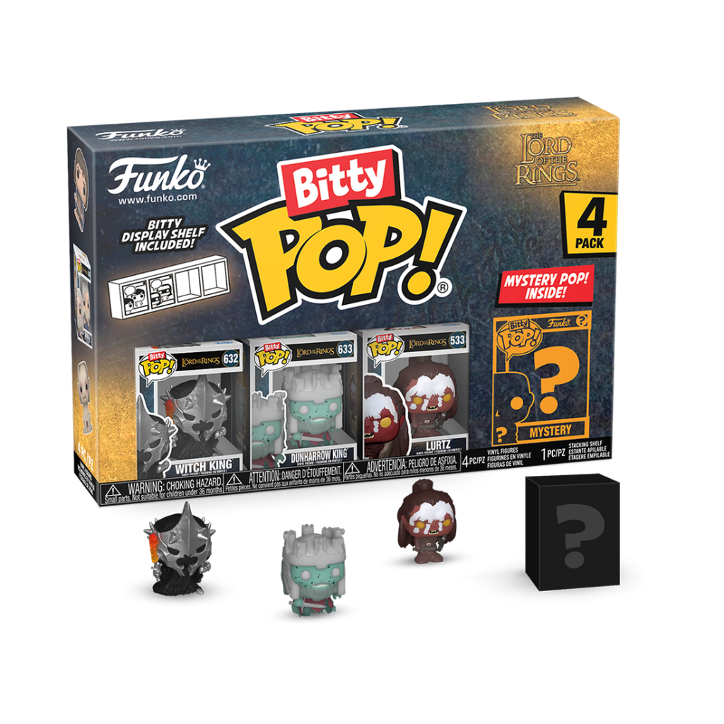 LE SEIGNEUR DES ANNEAUX - Bitty Pop 4 Pack 2.5cm - Roi Sorcier