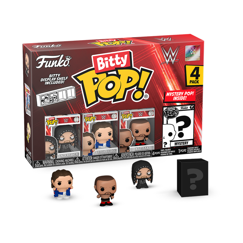 WWE - Bitty Pop 4 Pack 2.5cm - The Undertaker