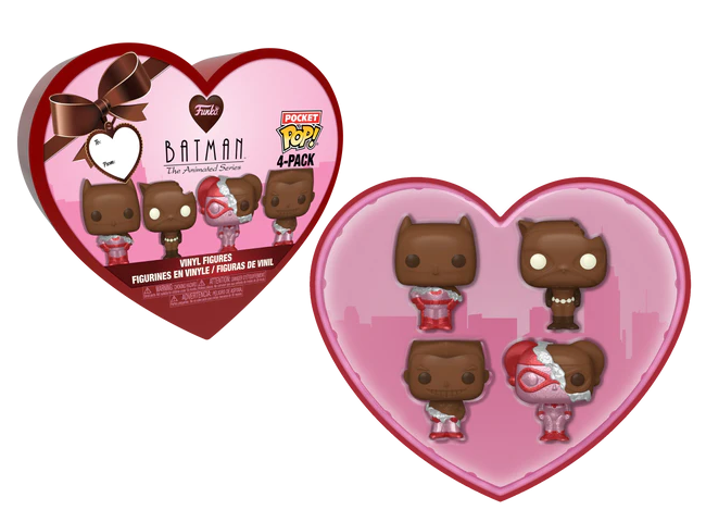DC - Pocket Pop Keychains 4 Pack- Saint-Valentin (Look Chocolat)