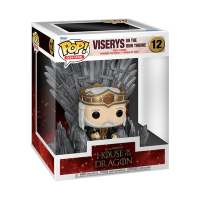 HOUSE OF THE DRAGONS - POP Deluxe N° 12 - Viserys sur le Throne de Fer