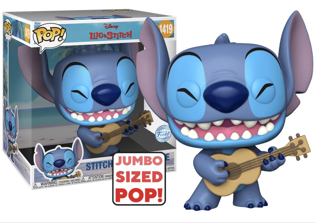 LILO & STITCH - POP Jumbo N° 1419 - Stitch avec Ukelele
