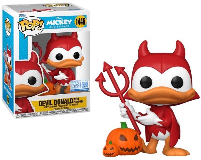 DISNEY - POP N° 1446 - Devil Donald avec Chase (Black Light)