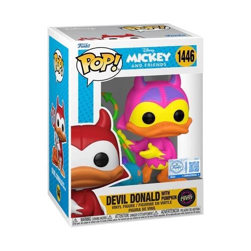DISNEY - POP N° 1446 - Devil Donald avec Chase (Black Light)