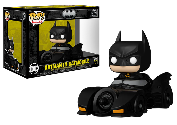 BATMAN 85TH - POP Ride DLX N° 522 - Batman avec Batmobile
