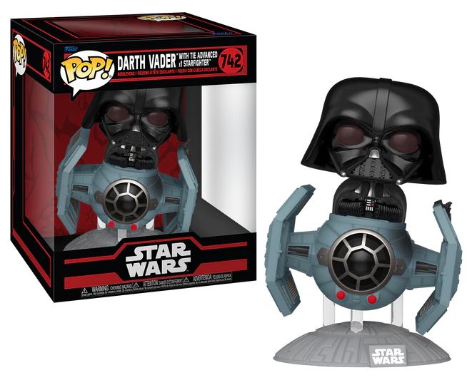 STAR WARS DARKSIDE - POP Ride DLX N° 742 -Tie Advanced avec Dark Vador