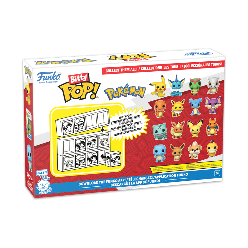 POKEMON - Bitty Pop 4 Pack 2.5cm - Carapuce