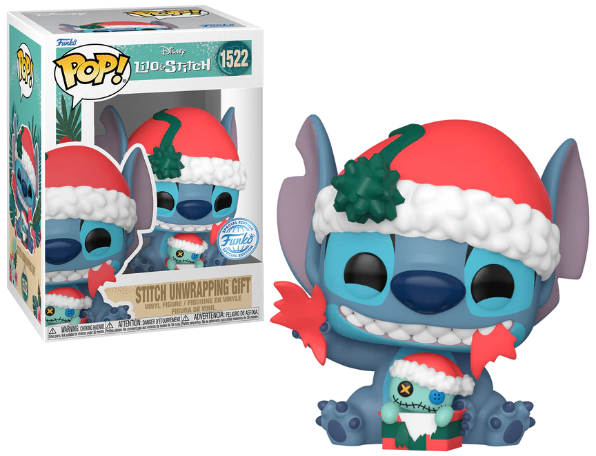 LILO & STITCH - POP Disney N° 1522 - Stitch déballant cadeau