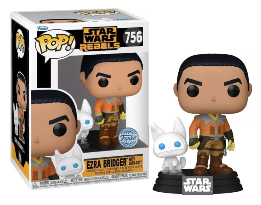 STAR WARS REBELS - POP & Buddy N° 756 - Ezra avec Loth-cat