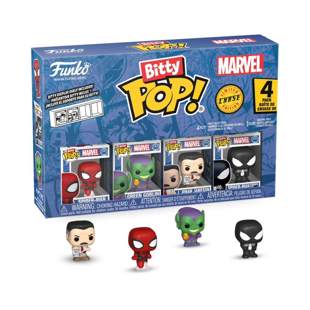 SPIDER-MAN - Bitty Pop 4 Pack 2.5cm - Spider-Man