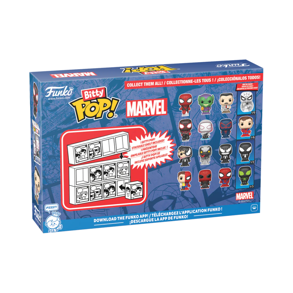 SPIDER-MAN - Bitty Pop 4 Pack 2.5cm - Spider-Man
