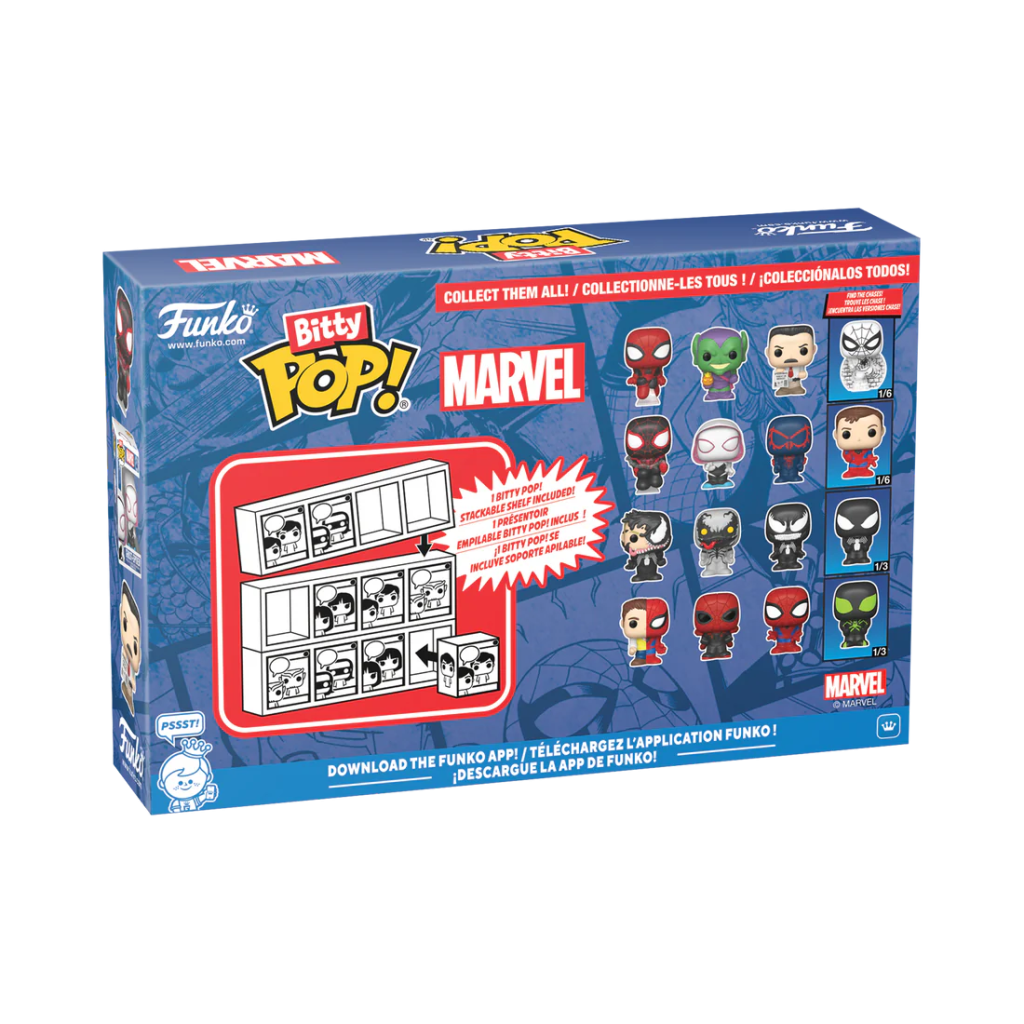SPIDER-MAN - Bitty Pop 4 Pack 2.5cm - Miles Morales