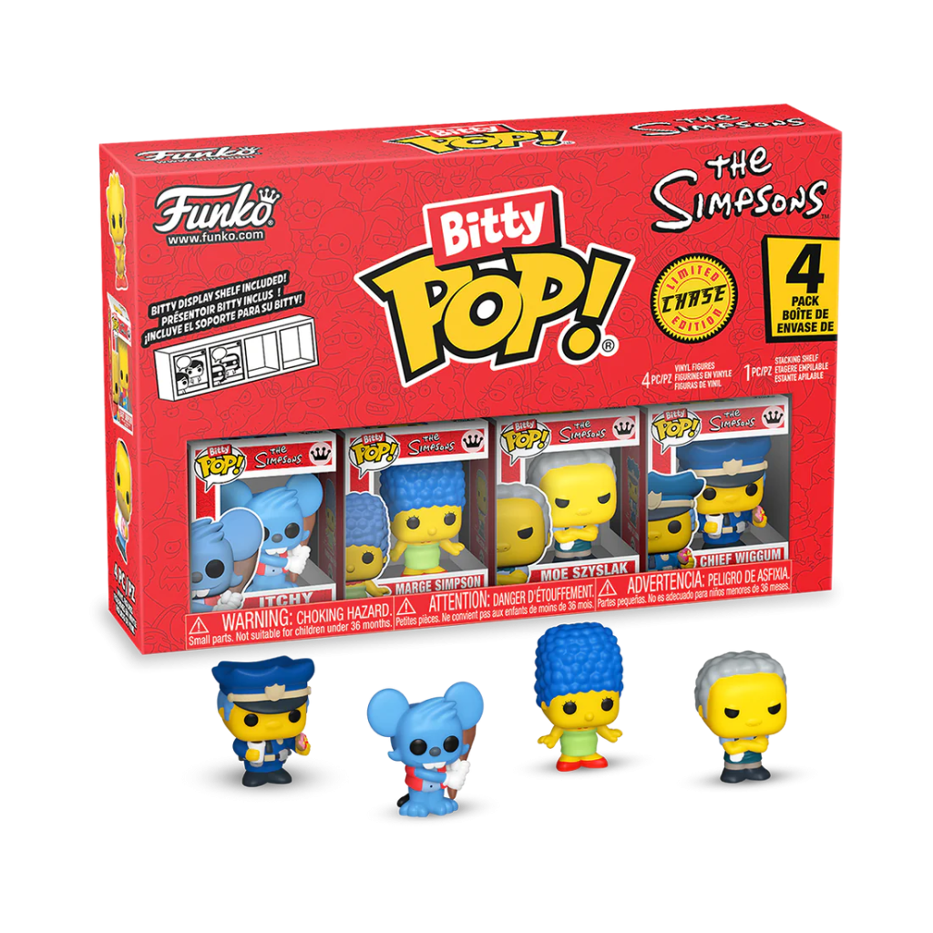SIMPSONS - Bitty Pop 4 Pack 2.5cm - Itchy