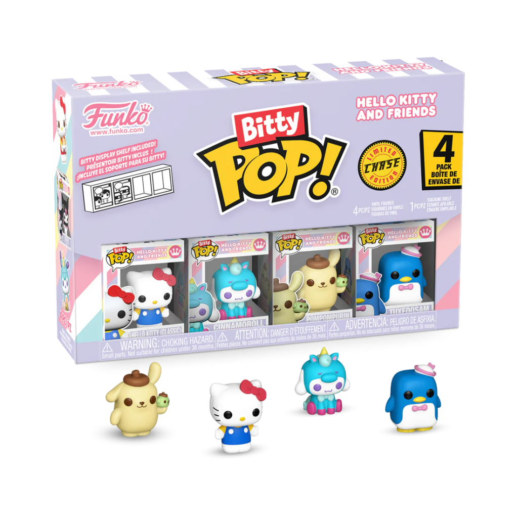 SANRIO - Bitty Pop 4 Pack 2.5cm - Hello Kitty